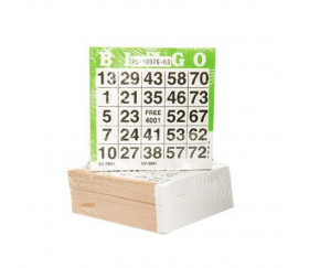500 Cartes papier pour jeu de Bingo 10 cm
