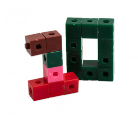 1000 pions cubes multicolores emboîtables 1 cm clipsables