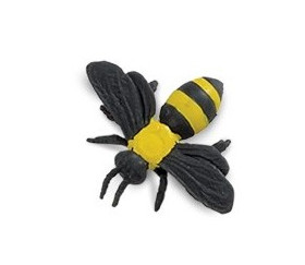 Figurine mini abeille jaune et noir