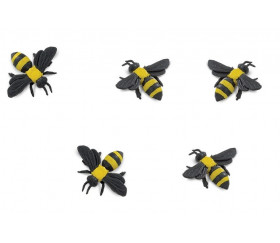 Figurine mini abeille jaune et noir