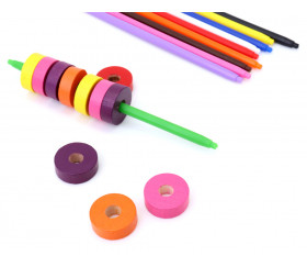 Mini baguettes colorées pour comptage, tri, loisirs créatifs