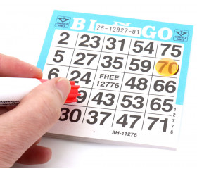 500 Cartes papier pour jeu de Bingo 10 cm