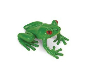 Figurine mini grenouille verte