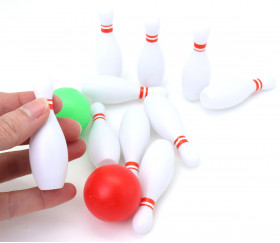 Jouet mini bowling plastique léger 7 cm pour jeu