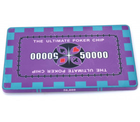 Plaque céramique valeur 50000 pour poker 40 gr