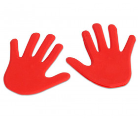 2 mains rouges