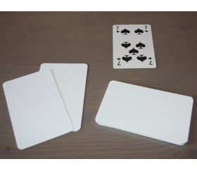 54 cartes maxi 62x100 mm blanches à personnaliser