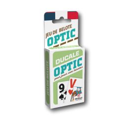 Jeu belote optic - 32 cartes à jouer très lisible