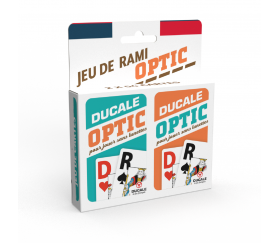 Jeux de rami Optic 54 cartes à jouer - Ducale senior