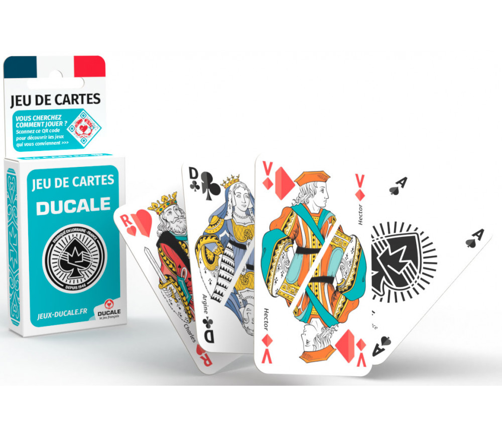 Jeu de 54 cartes - Ducale. Vente en ligne jeux de cartes standard roi