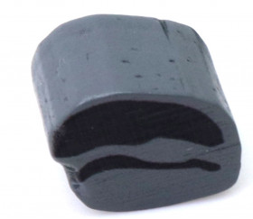 Pion caillou/rocher en bois gris et noir pour jeu  15 x 15 x 10 mm