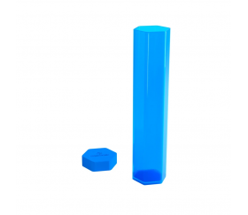 Tube plastique de rangement bleu 38 cm
