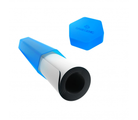 Tube rangement tapis en plastique  rigide bleu translucide