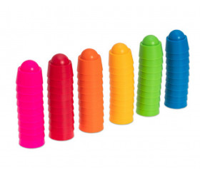 60 pions en plastiques colorés emboitables pour jeux