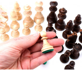 32 Pièces échecs bois T5 LESTEES 95 mm vente séparée