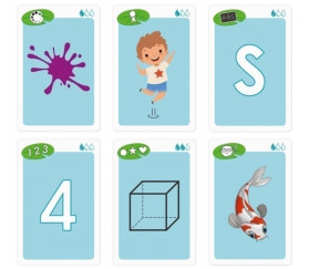 Cartes pour Tapis de jeu éducatif Nimbly lettres, formes et chiffres -183 x 91 cm