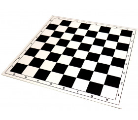 Echiquier tapis jeu pliable 51x51 cm noir / blanc