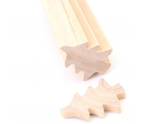Sapin en bois naturel à découper moulure 15 cm