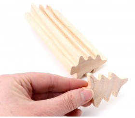 Sapin en bois naturel à découper moulure 15 cm