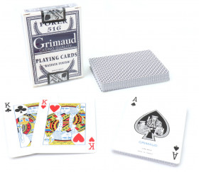 Jetons de poker cartes à jouer haute qualité circulaire deck de 54 cartes cadeau fantaisie 
