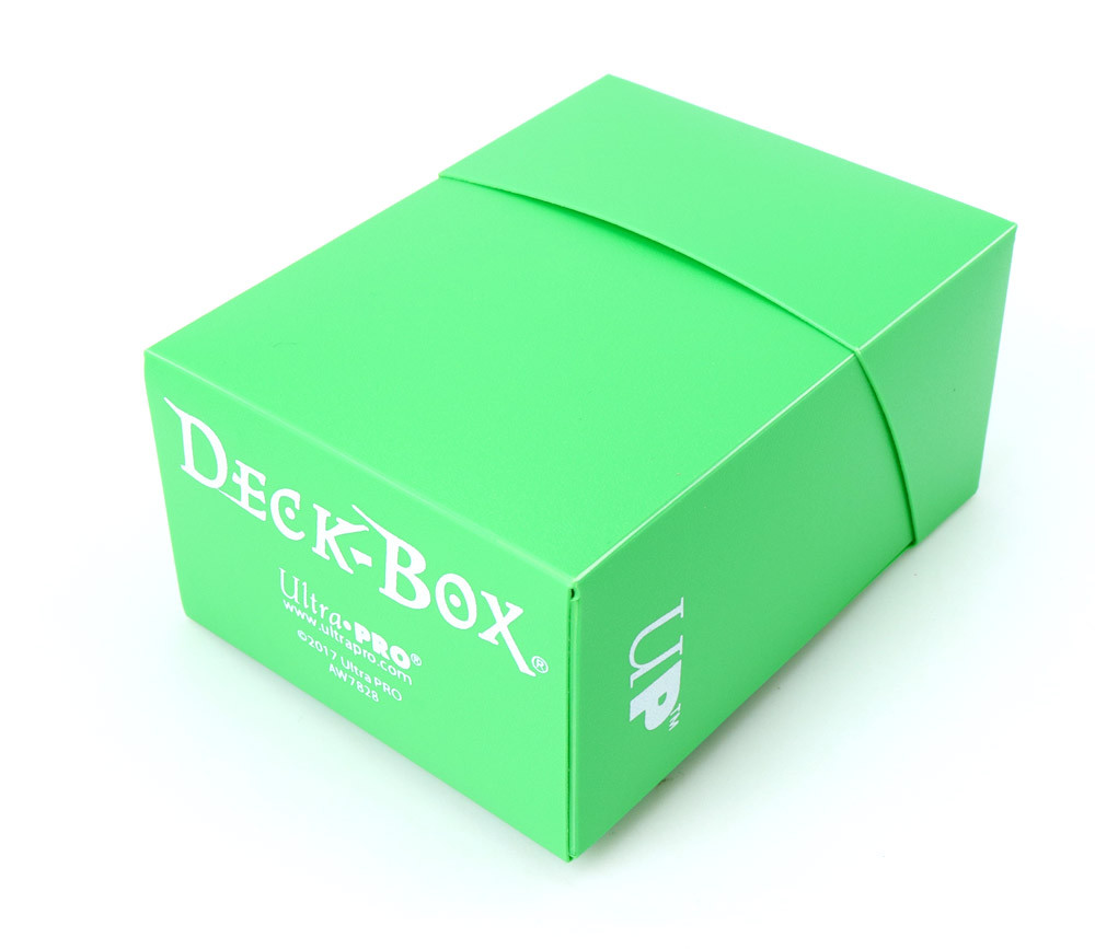 Deck box VERT clair - Boite cartes de jeux - plastique 9.5 x 7 x 4.5 cm