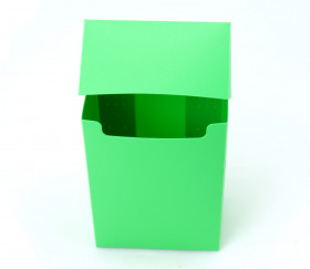 Deck box VERT clair - Boite cartes de jeux - plastique 9.5 x 7 x 4.5 cm