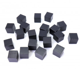 Cube noir en bois 3 cm  pour jeu 30 x 30 x 30 mm