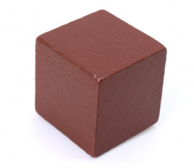 20 Cubes en bois 3 cm marron pour jeu 30 x 30 x 30 mm