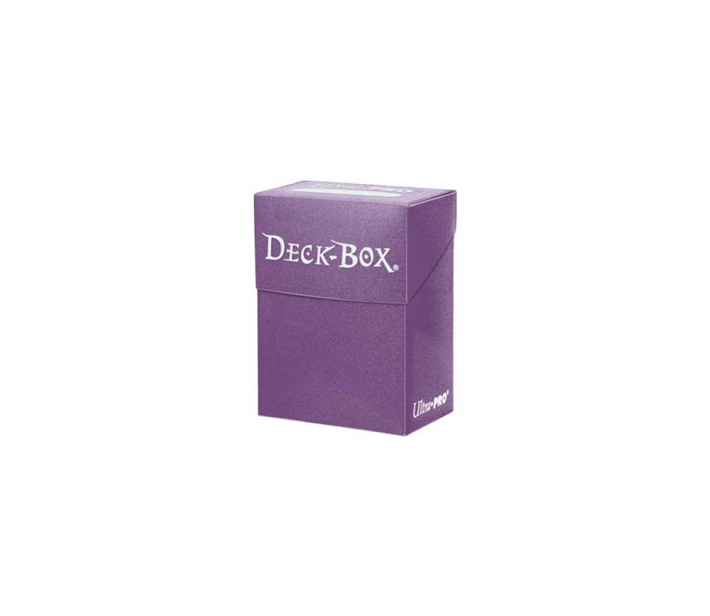 Deck box - Boite cartes de jeux - plastique violet 9.5 x 7 x 4.5 cm