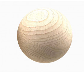 10pcs boules en bois naturel perles hêtre balle de bois dur boules de bois 