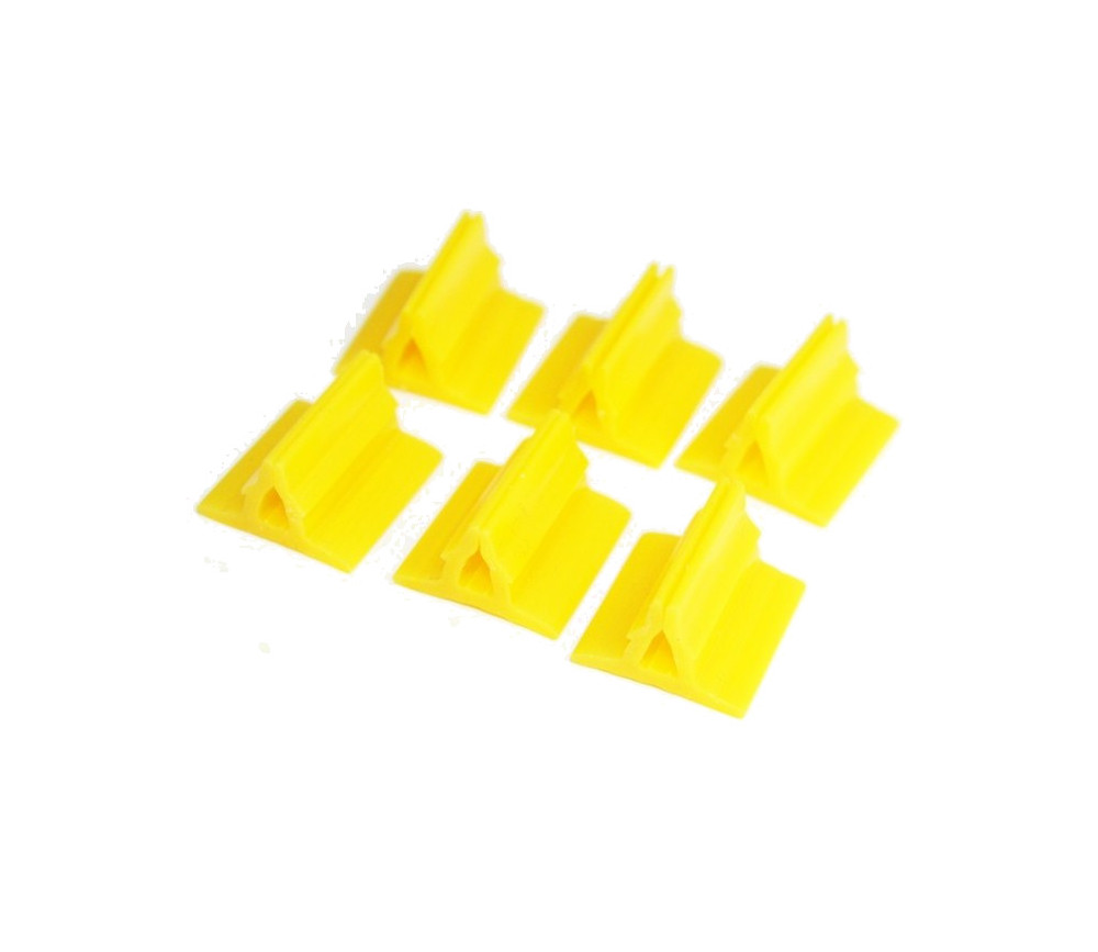 Support pion jaune avec pince 17x19x10 mm