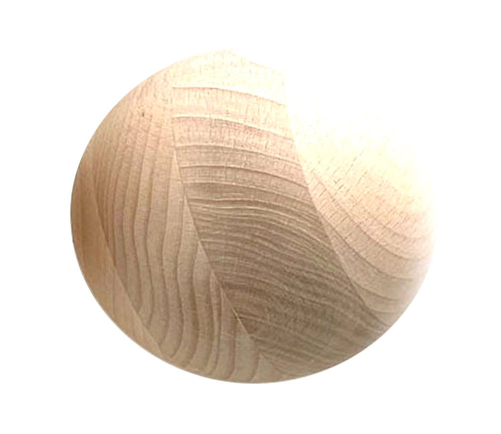 Boule 12 cm en bois - gosse boule hêtre diamètre 120 mm