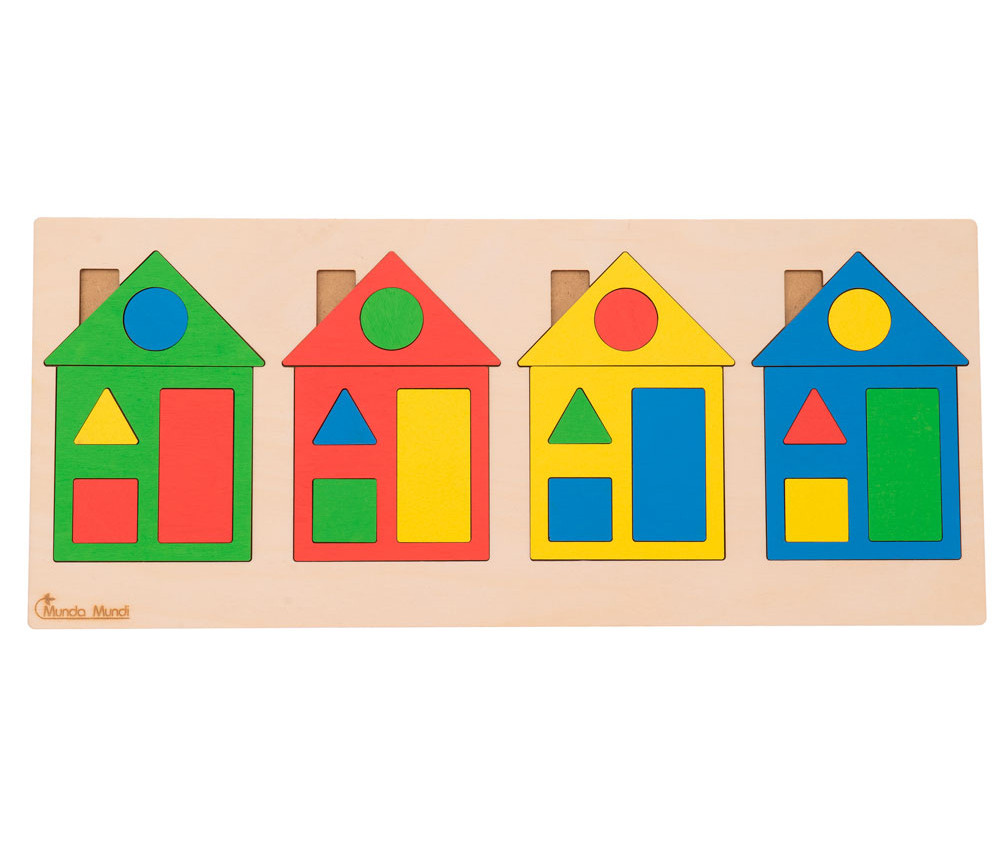 Puzzle Maisons des formes et couleurs