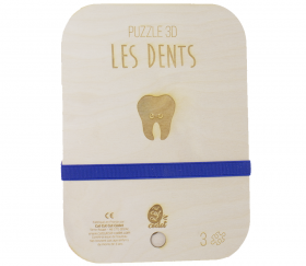 Puzzle 3D éducatif en bois - Les dents - Fabriqué en France