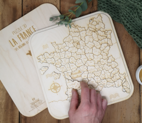Puzzle 3D éducatif en bois - La France - Fabriqué en France