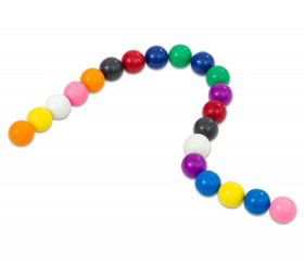 20 boules magnétiques couleurs - 15 mm