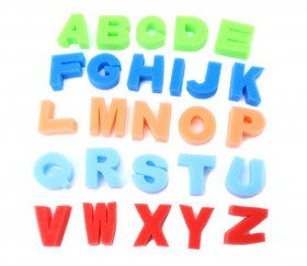 26 lettres de l'alphabet en mousse 4/5 cm