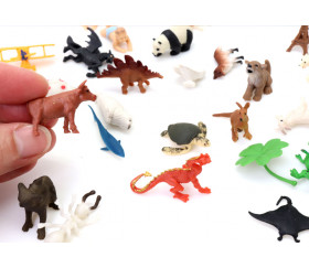 Figurine mini mini vache marron 15 x 10 x 28 mm