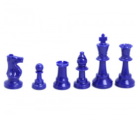 jeu échec original bleu et blanc et parfait pour l'apprentissage