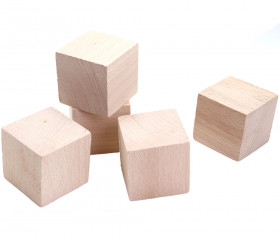 Ensemble de cube en bois de hêtre