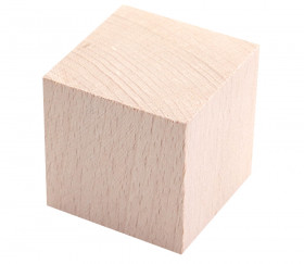 Cube en bois brute 5 cm