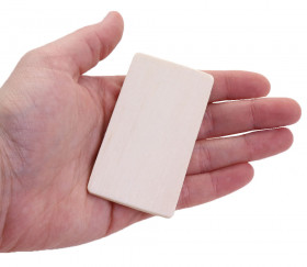 forme rectangle arrondi dans la main