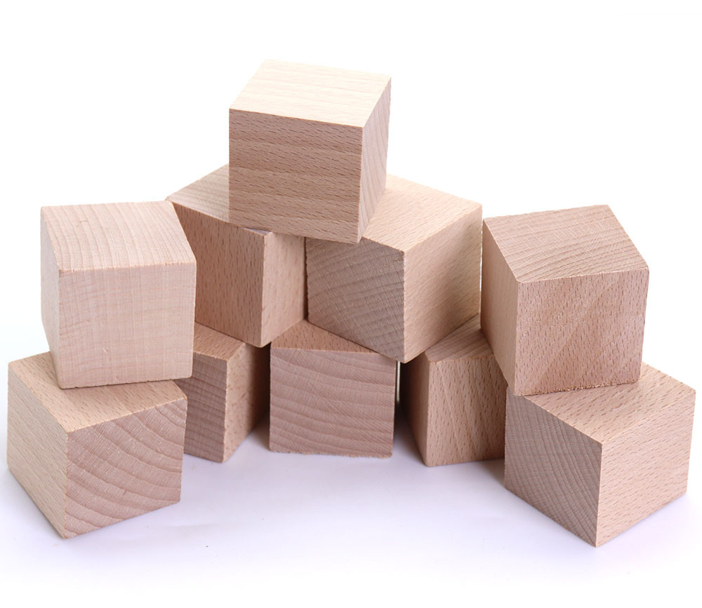 cubes de bois 4 cm pour construction