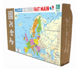 Puzzle en bois Carte de l'Europe 50 pièces