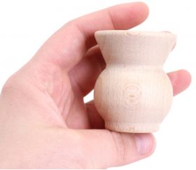 Mini vase en bois pour loisirs créatifs