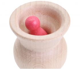 Vase en bois de très petite taille pour déposer ou cacher des petits objects