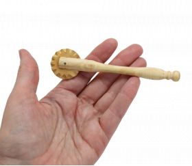 Roulette à pâte en bois pour modelage découpe de pate à modeler