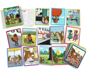 Jeu éducatif raconter des histoires avec les enfants verbalisation.
