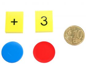 Boite magnétique pour mathématiques - 147 pièces chiffres et signes
