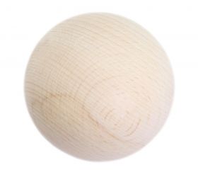 Boule 7 cm en bois - grosse boule hêtre diamètre 70 mm